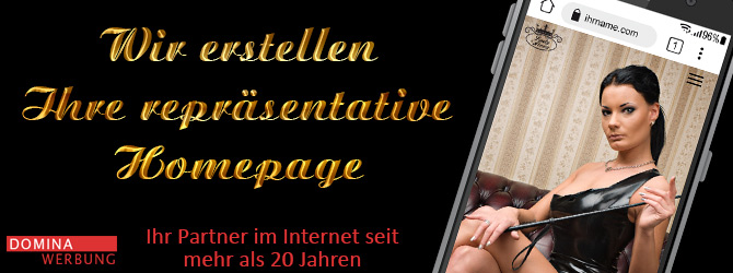 Homepageesrtellung und Webdesign fÃ¼r Dominas und Dominastudios